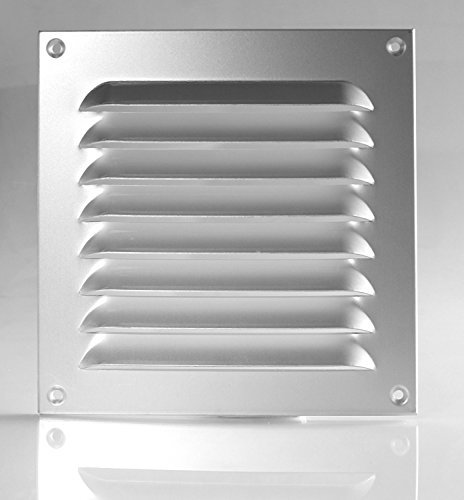 Klimapartner WGQ 150x150 mm Wetterschutzgitter Alu Lüftungsgitter Schlitz-Gitter Lamellengitter