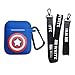 Produktbild RosewineC Cute Cartoon Silicone The Avengers Case Protective Holder Bag for AirPods Apple Headset Accessories(Captain America1)