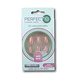 Pefect 10 Instant False Nails - Rose Princess Pale Pink (24 Nails)