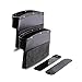 Produktbild PowerTiger Auto Sitz Seitentasche Schlitz Tasche Aufbewahrungsbox, Auto Organizer mit PU Leder Geeignet für die meisten Auto, Schwarz, 2 Stück