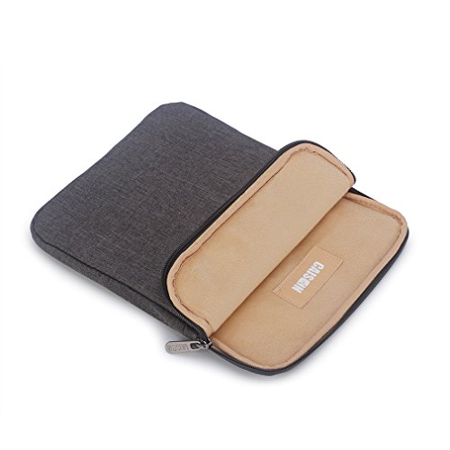 Caison Klassisch Tablette Sleeve Case Beutel Kasten Bag Hülsen Beutel Schutz Abdeckung für 7.9″ Apple iPad mini 8″ Android Windows (8 Zoll, Dunkles Grau) - 4