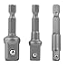 Generic 3Pcs Hex Drive Power Drill Socket Extension Bit Adaptor Set 1/4" 3/8" 1/2" RS.230.00
