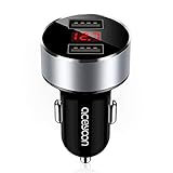 🚗 KFZ usb ladeadapter mit zwei USB ports: Zwei intelligente USB Buchsen identifizieren schnell und einfach Ihre mobilen Geräte, um automatisch die optimale Ladeeffizienz zu bieten und zwei Geräte mit hoher Geschwindigkeit gleichzeitig aufzuladen.