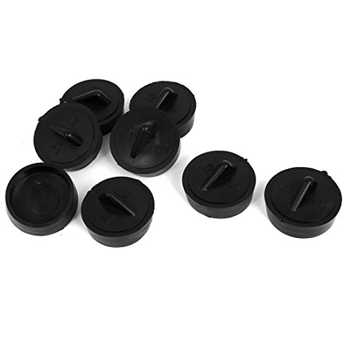 8 Stück 40mm Durchm. Gummi Waschbecken Abfluss Müll Abfluss Stöpsel Schwarz