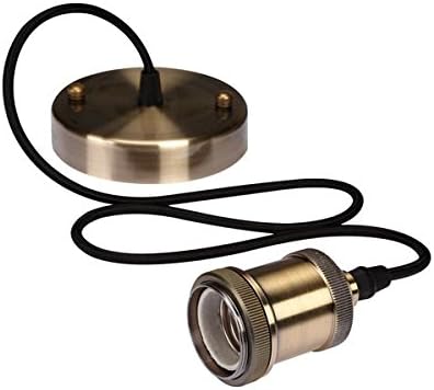 Velleman with Textile Cable Bronze Retro Model Ceiling Light LAMPH02 Fitting