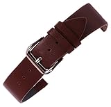 AUTULET Herren Leder Uhrarmband Braun 20mm