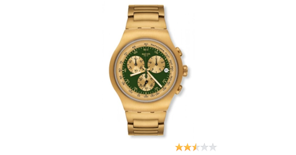 swatch golden block green
