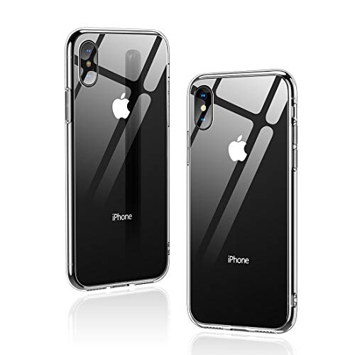 Humixx iPhone Xs Hülle,iPhone X Hülle,Hochwertigem 9H Gehärtetem Glas Rückseite mit TPU Rahmen Schutzhülle, Ultra Dünn Handyhülle,Perfekter Schutz Hülle für iPhone Xs/X(5.8) - Klar Humixx iPhone Xs Hülle,iPhone X Hülle,Hochwertigem 9H Gehärtetem Glas Rückseite mit TPU Rahmen Schutzhülle, Ultra Dünn Handyhülle,Perfekter Schutz Hülle für iPhone Xs/X(5.8) - Klar