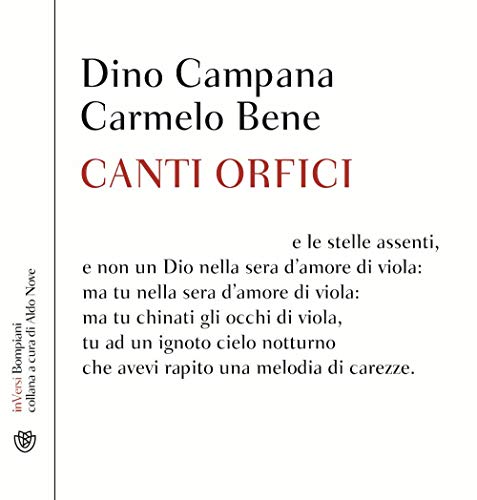 Canti orfici. Con CD