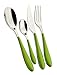 Produktbild Bugatti Gioia grün Besteck 24-teilig ( 6 x 4er Set ) Edelstahl 18/10 Besteck Set, Besteckset