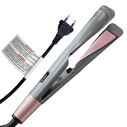 Hairizone Piastra Capelli Curl & Straight,Riccio ed Lisci Piastra per Capelli in Ceramica Attorcigliata Onde Morbide o Capelli Lisci Design 2 in 1 Capelli ricci e lisci semplici e intuitivi