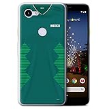 Facil quita y pon eSwish Carcasa/Funda TPU/Gel para el Google Pixel 3a / Serie: Copa Mundo 2018 Camiseta Futbol - México/Mexicano