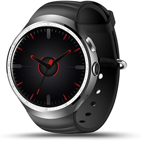 Diadia LEMFO LES1 Smart Watch Android 5.1 Wrist Band Bluetooth4.0 MTK6580 1.3GHz Quad-core 1GB RAM 16GB ROM with Wifi/Sim/GPS Smartwatch phone for Anrioid iOS,Gifts and Toys for Dad,Kids (Silver)