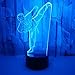 Produktbild 7 Color Change 3D LED Vision Gradient Karate Table Lamp USB Taekwondo Model 3D Night Lights Baby Studio Lighting Home Decor