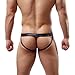 Produktbild Malloom® Hot Sexy Herren Thongs G-String Unterwäsche Leder Jockstrap Trunks (schwarz, L)