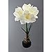 Produktbild Künstliche Amaryllis mit Erde 38cm in weiß