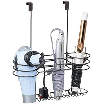 mDesign Fönhalter ohne Bohren – großes Schrankregal zur Fön