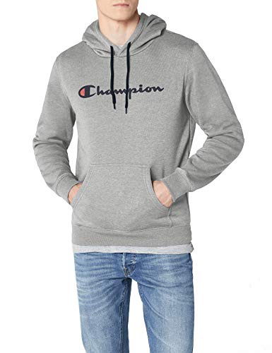 Champion Hooded Sweatshirt-Institutionals Sudadera con Capucha Gris (Oxgm) X-Large para Hombre