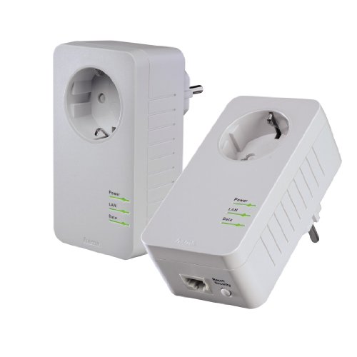 Preisvergleich Produktbild Hama 53185 Socket Powerline Adapter Set (500Mbps)
