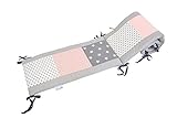 BEBILINO ® Nestchen Bettnestchen & Bettumrandung ALLE GRÖSSEN für Babybetten ROSA GRAU - 2
