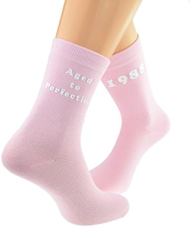 Aged to Perfection 1988 PINK Womens Socks for 30th Birthday Present for 2018