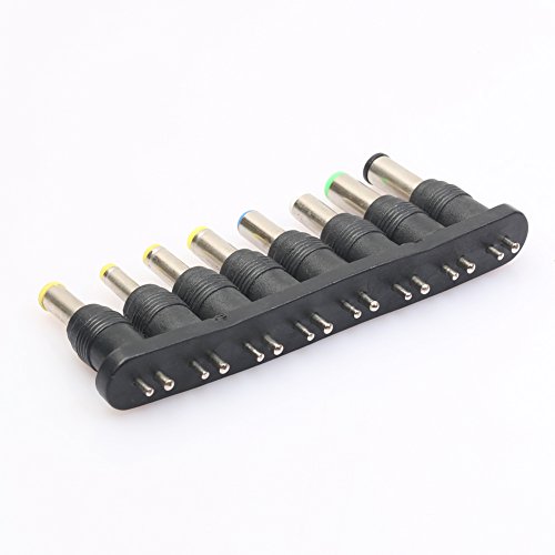 Demiawaking 8 Stück x Universal Netzteil adapter AC DC Stecker für Laptop Notebook, Netzeiladapter geeignet für meiste Elektrogeräte - 3