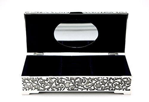 Schmuckschatulle Schmuckkästchen Schmuckbox Schmuck Ring Ohrring Kette Spiegel Geburtstag Brillibrum Flyer Geschenke Für Muttertag Geschenkidee Kinder (Schmuckschatulle groß) - 4