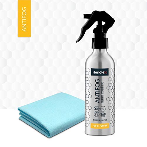 Hendlex Duradero Antivaho Para Coche Parabrisas Y Casco de Moto 200ml