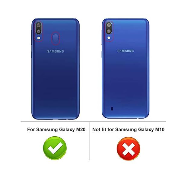 iBetter für Samsung Galaxy M2 Hülle, Ultra Thin Tasche Cover Silikon Handyhülle Stoßfest Case Schutzhülle Shock Absorption Backcover Hüllen passt für Samsung Galaxy M2 / Galaxy M20 Smartphone – Bild 3