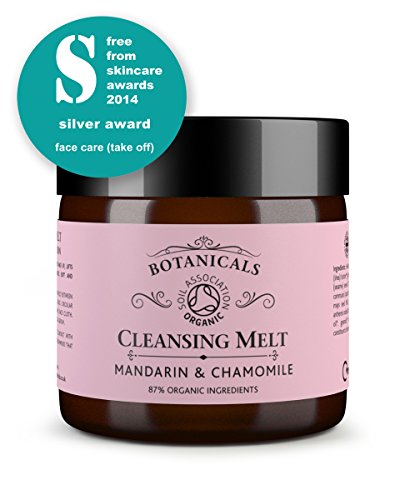 Botanicals Gentle Face Cleansing Melt - Makeup Remover, Facial Cleanser Balm and Moisturiser, Mandarin & Chamomile for Normal, Sensitive and Problem Skin, 100% Natural & Certified Organic Ingredients (55g)