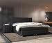 Produktbild DELIFE Bett Cloud Schwarz 140x200 cm Matratze und Topper Federkern Boxspringbett