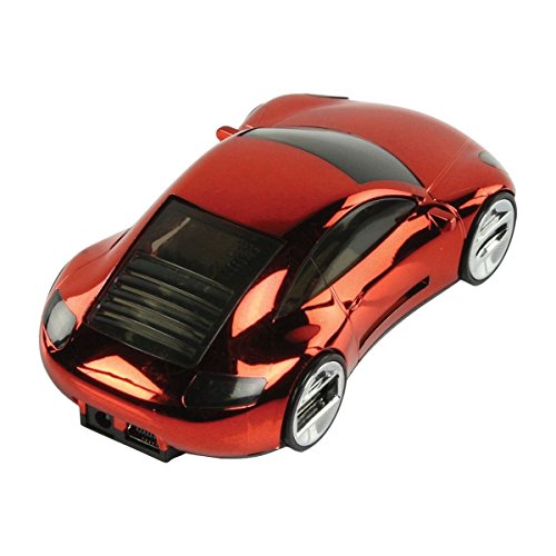 Auto geformte USB-Hub mit Multi-Kartenleser rot metallic