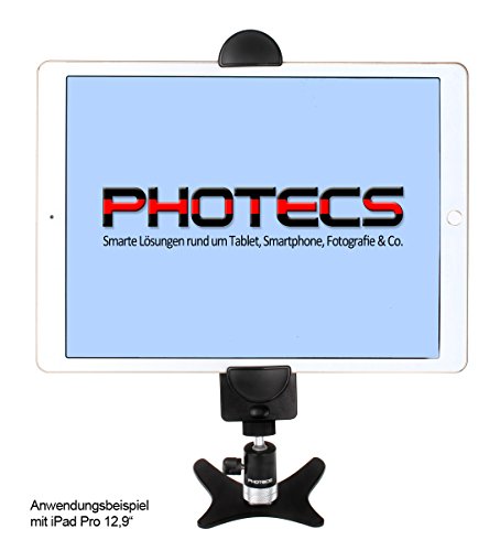 Photecs Tablet Stativ Pro V3-PX, vielseitig verstellbarer Tablet Tischständer, Tablethalter, Halterung für iPad, andere Tablets u. große Smartphones bis 27,5 cm - 2