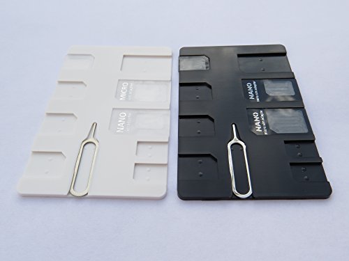 Negro tarjeta SIM con tarjeta SIM 3 titular adaptadores y Pin  cr  dito Slim para cartera  para 9 tarjetas SIM 4 Micro  2 Nano  3 est  ndar
