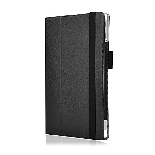 Tasche für Microsoft Surface 3 mit praktischer Stand Funktion aus robustem Kunstleder kombiniert Schutz und Design für Ihr Microsoft Surface 3 Hülle Cover Case Schwarz von UC Express® - 7