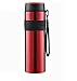 Produktbild Isolierte Tasse Outdoor Reise Topf Hause Edelstahl Wasserflasche tragbare Wasserflasche 1000 ml / 1 L mit Verbrühschutz Filter rot