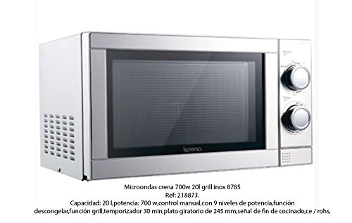 Preisvergleich Produktbild Mikrowelle Crena 700 W 20L Grill Inox