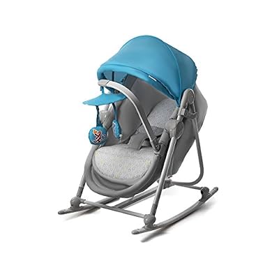 KinderKraft Unimo Babywippe Babyschaukel Baby Wippe Liege Wiege Babysitz Top Neu (blau)