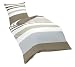 Produktbild Fleuresse 112647 Fb. 7 Mako-Satin-Bettwäsche, 200 x 220 cm, braun - grau