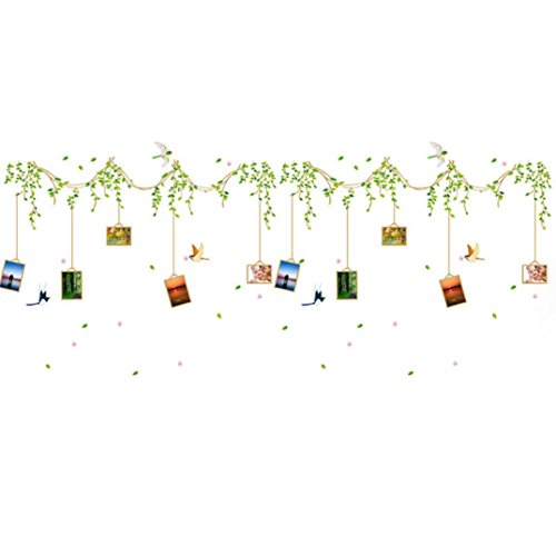 Preisvergleich Produktbild Bovake DIY Baum Rattan entfernbare Wandabziehbild-Familien-Hauptaufklebe...