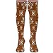 Produktbild ruishandianqi Hohe Socken New Friendly Foxes On Burnt Orange 7527(6842) Fashion Stylish Comfortable Knee High Socks Long Socks for Women and Men