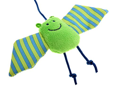 sigikid, Mädchen und Jungen, Aktiv-Anhänger Fledermaus mit Rassel, Baby bite me, Blau/Grün, 41013 - 6