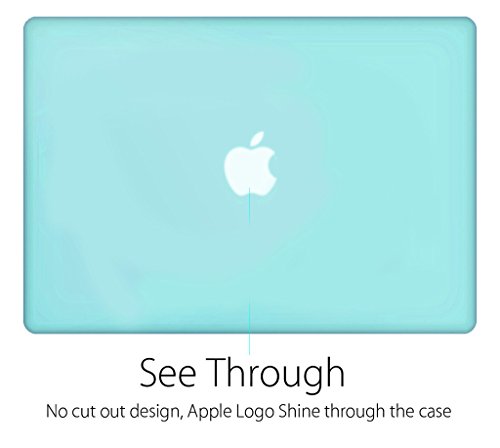 Ueswill Schutzhülle für MacBook, glatte und weiche Hartschale, inklusive Mikrofasertuch grün MacBook Pro 15″ with Retina Display - 2