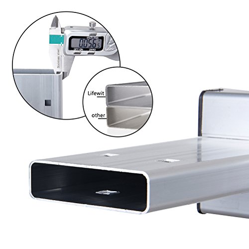 Lifewit Leiter Alu Mehrzweckleiter 3.8M Vielzweckleiter 3X4 Sprossen Stufenleiter Anlegeleiter Stehleiter Treppenleiter Klappleiter - 6