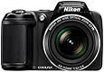 Nikon Coolpix L340 Digitalkamera (20,2 Megapixel, 28-fach opt. Zoom, 7,6 cm (3 Zoll) LCD-Display, USB 2.0, bildstabilisiert) schwarz