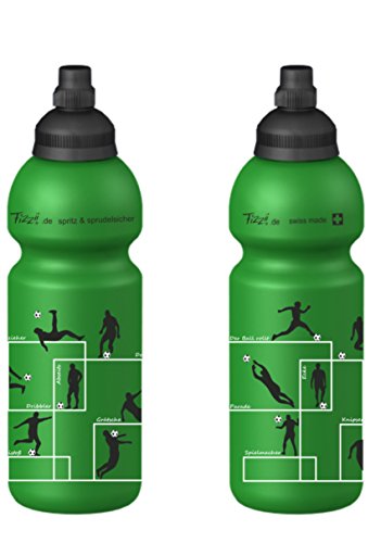 Fizzii 600ml FUSSBALLER, Kunststoff Trinkflasche auslaufsicher bei Kohlensäure, schadstofffrei, spülmaschinenfest - 2