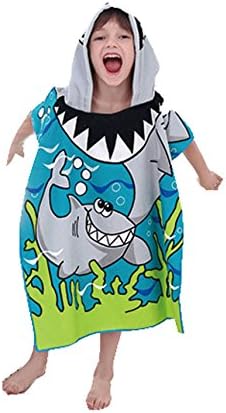 Great White Shark Unisex Beach Swimming Pool Bath Towel,for 6-13 Years Old Kids by Himom