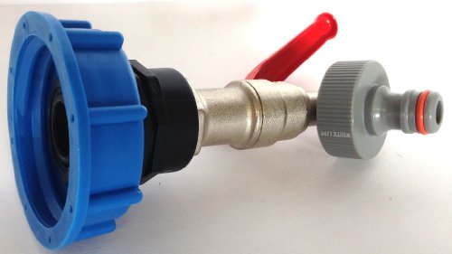 CMS60133MK99 Auslauf Kugelhahn mit Stecker passend für Gardena, IBC-Container-Zubehör-Regenwasser-Tank-Adapter-Fitting-Kanister - 2