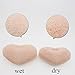 GreenTouch All Natural Konjac Facial Sponge with Rose Essence | Remove the Oil & Exfoliation | Heart-shape Deep cleaning | Plant Fiber 100% Biodegradable | Pink