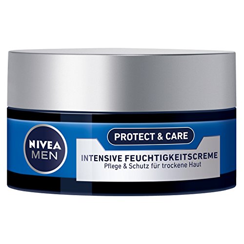 NIVEA Men, 3er Pack Intensive Feuchtigkeitscreme für Männer, 3 x 50 ml Tiegel, protect and care - 4